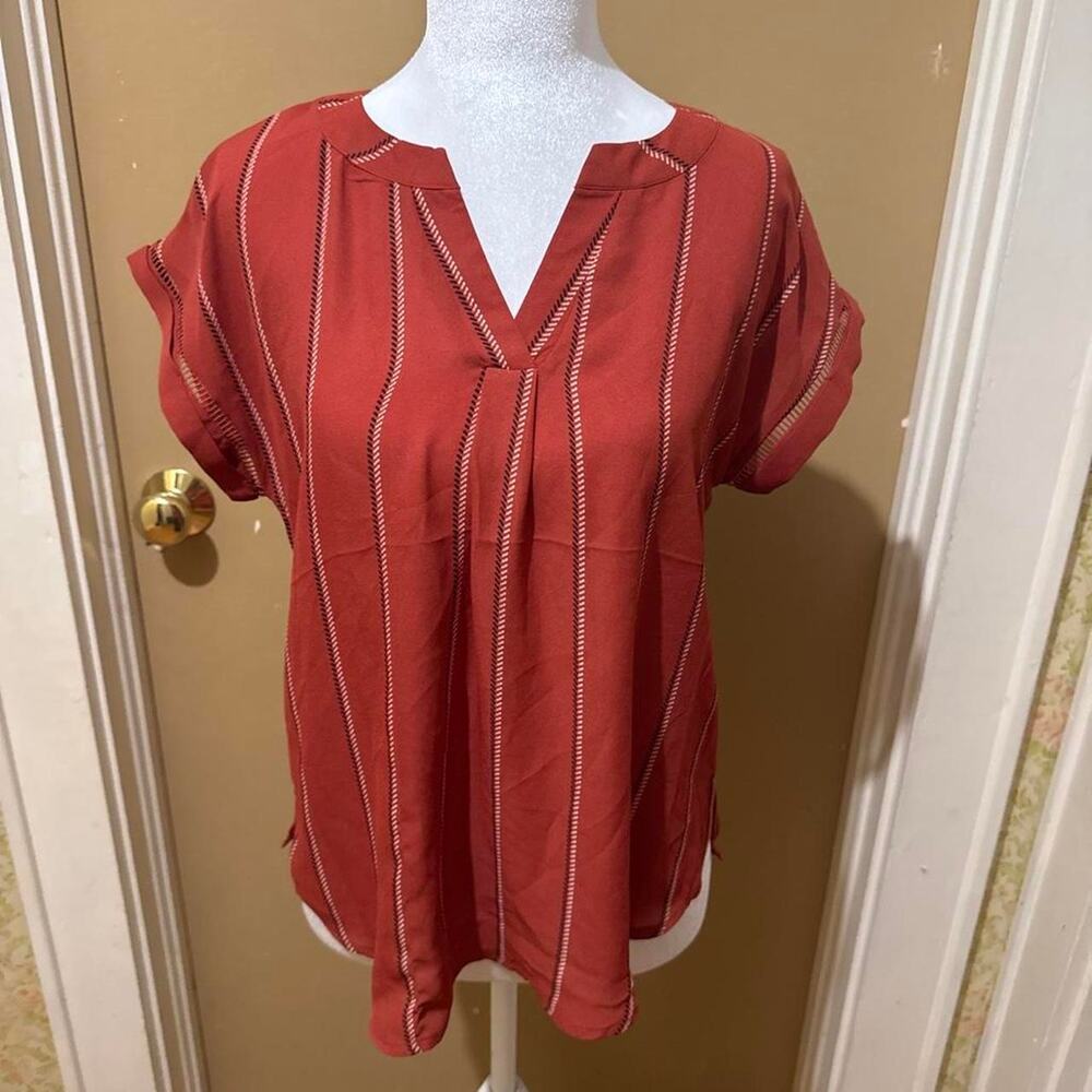 Reddish brown rust color blouse